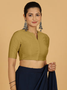 Simar x Rozaana |  Saree Blouse in Dijon Mustard