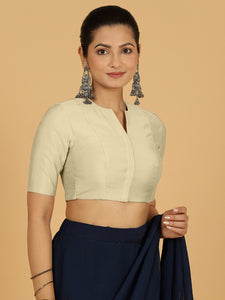 Simar x Rozaana |  Saree Blouse in Ivory