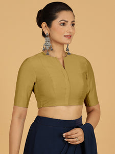 Simar x Rozaana |  Saree Blouse in Dijon Mustard