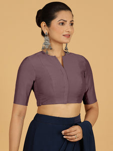 Simar x Rozaana |  Saree Blouse in Purple Mauve