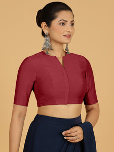 Simar x Rozaana |  Saree Blouse in Scarlet Red