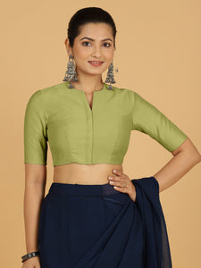 Simar x Rozaana |  Saree Blouse in Pista Green