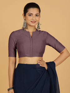 Simar x Rozaana |  Saree Blouse in Purple Mauve