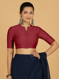 Simar x Rozaana |  Saree Blouse in Scarlet Red