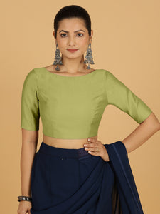 Trisha x Rozaana |  Saree Blouse in Pista Green