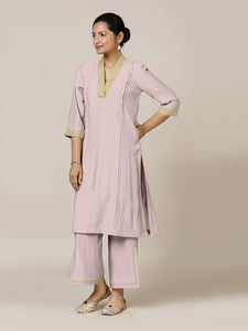 Vanya x Rozaana | A Line Kurta in Lilac with Thread Work | Coords or Only Kurta