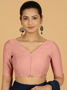 Vedika x Rozaana |  Saree Blouse in Sea Pink