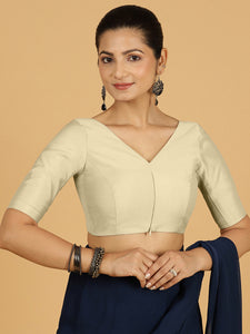 Vedika x Rozaana |  Saree Blouse in Ivory