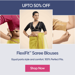 Buy Pleated Black Saree N Belt Style Blouse Festive Wear Online at Best  Price