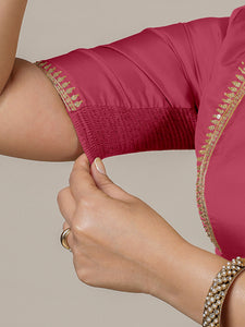 Zohra x Luxe | Rani Pink Saree Blouse w/ FlexiFit™ Side Seam