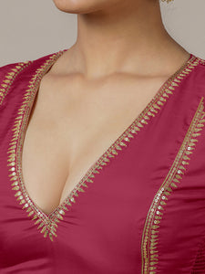 Zohra x Luxe | Rani Pink Saree Blouse w/ FlexiFit™ Side Seam