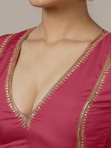 Zohra x Luxe | Rani Pink Saree Blouse w/ FlexiFit™ Side Seam