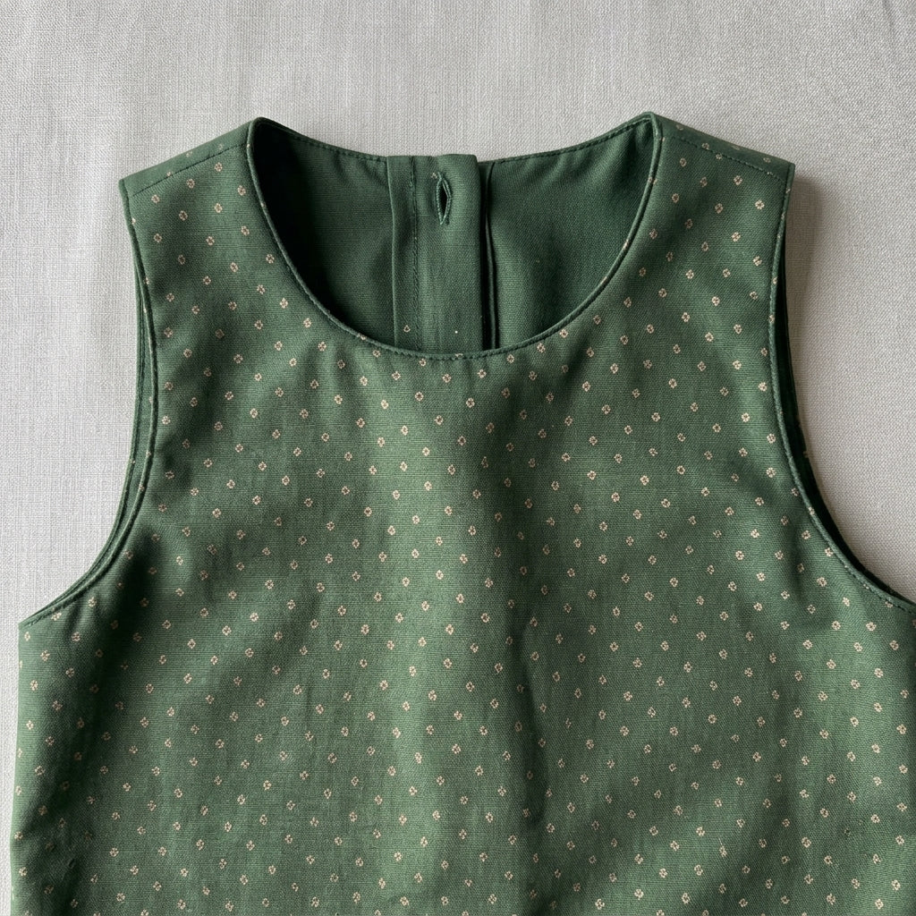 Kitty x Tyohaar | Green Foil Chandheri Tent Style Kurta & Flared Pant Set