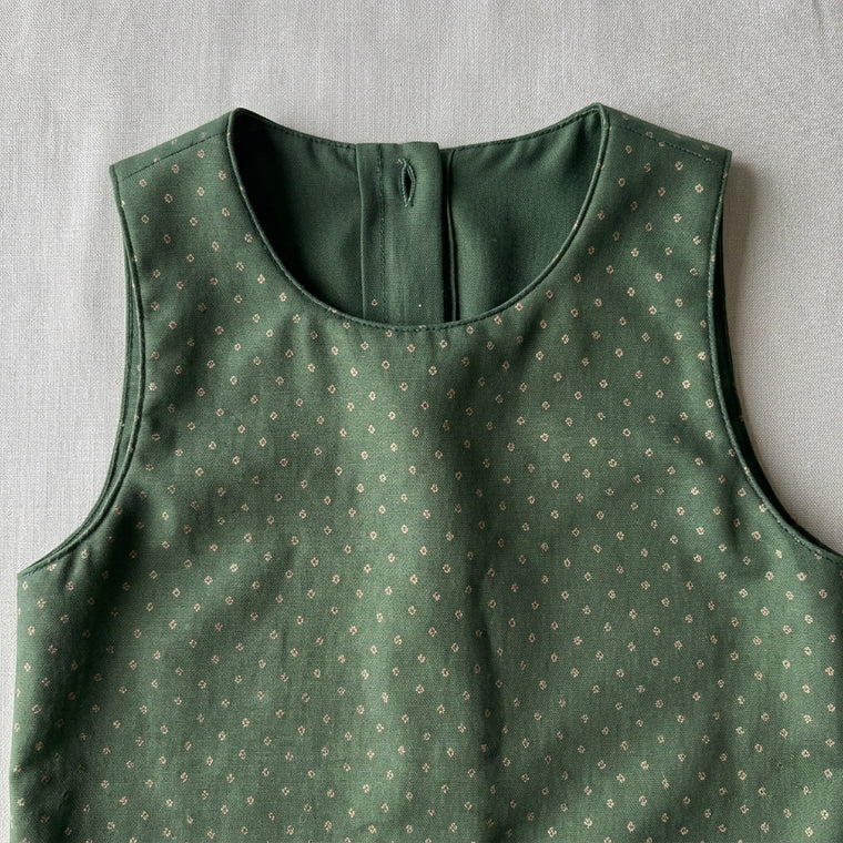 Kitty x Tyohaar | Green Foil Chandheri Tent Style Kurta & Flared Pant Set