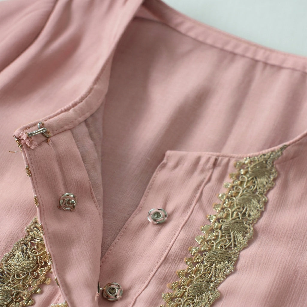 Afiya x Tyohaar | Lilac Solid Viscose Straight Kurta & Pant Set