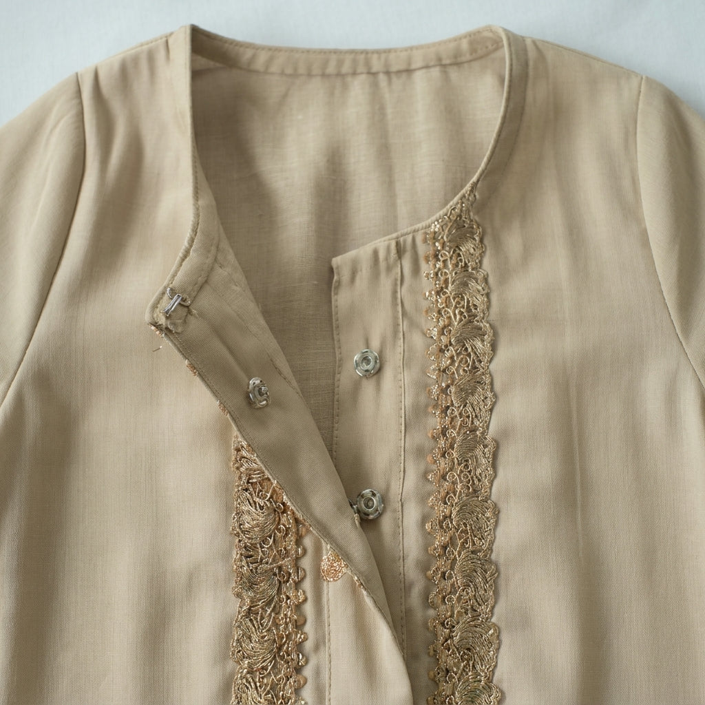 Afiya x Tyohaar | Ivory Solid Viscose Straight Kurta & Pant Set