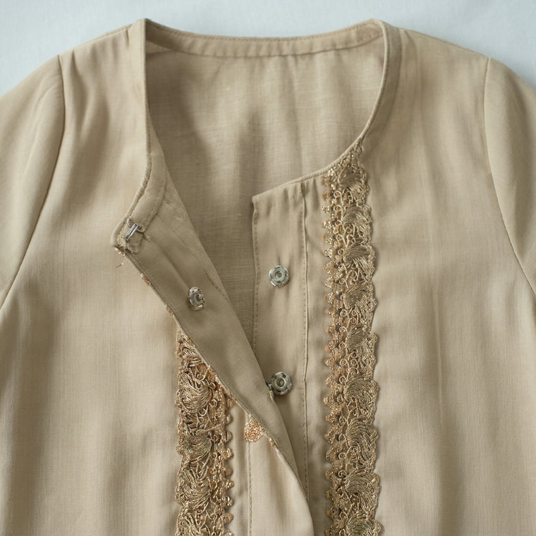 Afiya x Tyohaar | Ivory Solid Viscose Straight Kurta & Pant Set