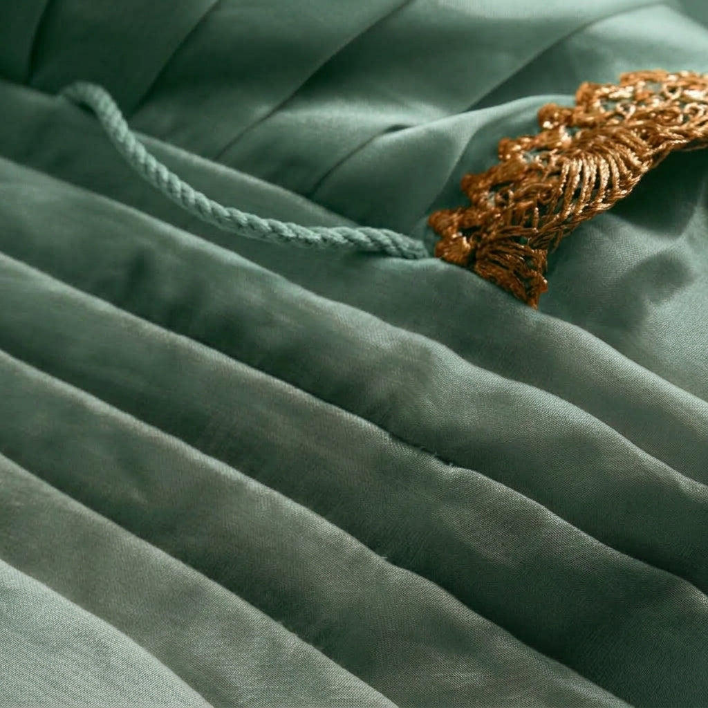 Chanchal x Tyohaar | Powder Blue Viscose Organza Skirt Style Saree