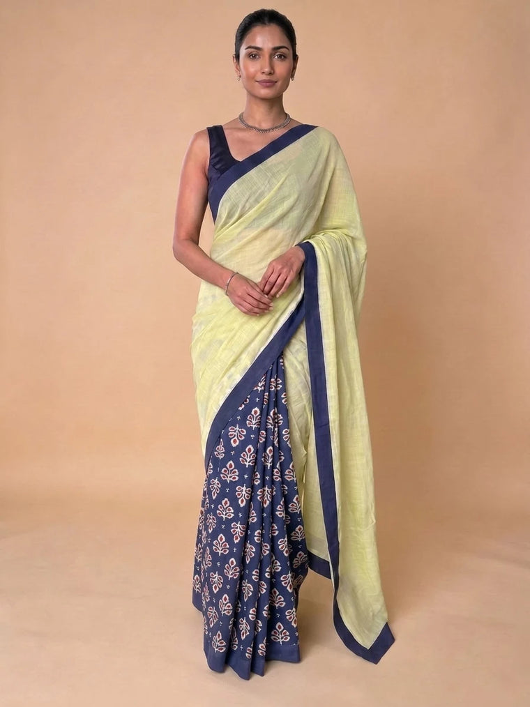 Blue Floral Butta – 3