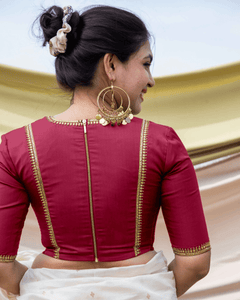 Zohra x Luxe | Rani Pink Saree Blouse w/ FlexiFit™ Side Seam - Binks  